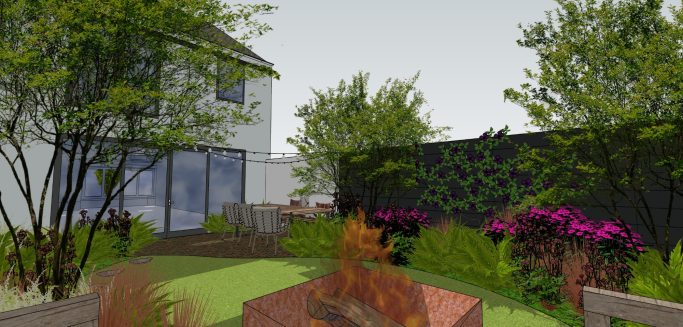 3D afbeelding - vanaf vlonder